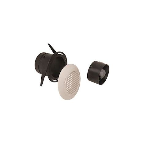 Aldes – Kit complémentaire WC autoréglable – Grille de ventilation BIP diamètre 80 mm – Manchette 80 mm – Régulateur dédié pour sanitaires (1/10)
