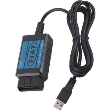 BUNTHAUS Outil de diagnostic OBD II EOBD USB pour Panda / Punto Doble Lancia