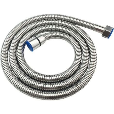 Flexible de douche en acier inoxydable 1.5M, Tuyau de Douche Universel Extensible filetage femelle 1/2", Anti-Explosion, Anti-To (1/4)