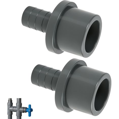 Raccord Réducteur UPVC - Lot de 2 - Pour Tuyau 32mm à 16mm - Étanche et Résistant - Cuisine Salle de Bain Bâtiment (1/5)