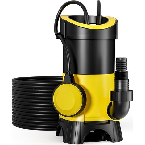 Bomba para aguas residuales caudal 7500l/h, 400W, altura de 5m, transporta partículas hasta Ø35mm