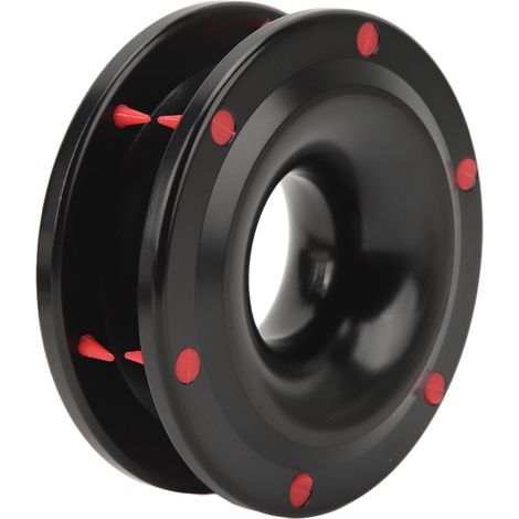 Poulie de retenue de câble 22 000 lb, anneau de récupération robuste pour treuil, compatible avec câble de 12 mm de diamètre, pour SUV, quad, coffre et remorquage tout-terrain. (1/5)