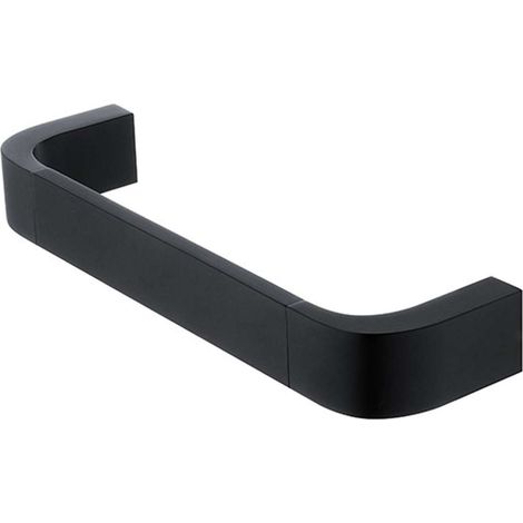 Nimco Nikau - Porta asciugamani, lunghezza 15 cm, nero opaco NKC 30060-90 (1/3)