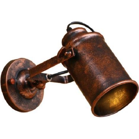 Applique murale industrielle, applique murale rétro, lampe d'intérieur de style ferme, applique murale rétro, lampe de chevet adaptée au salon, à la chambre, au couloir. (1/5)