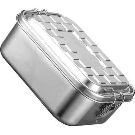Boîte à bento rectangulaire IMIKEYA 1080 ml en acier inoxydable (1/5)