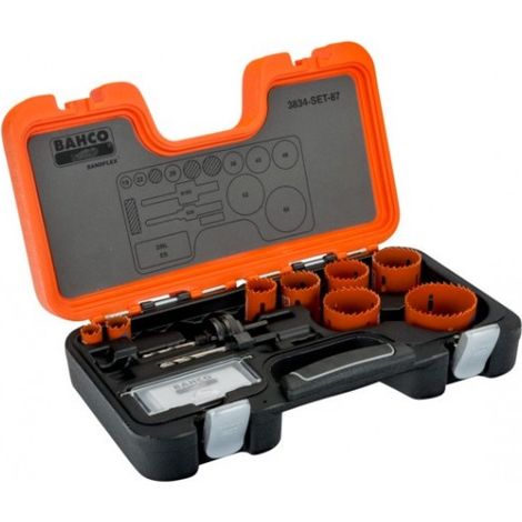 BAHCO - Jeu de scies trépans bimétal Sandflex®, 19 mm-65 mm - 12 pcs