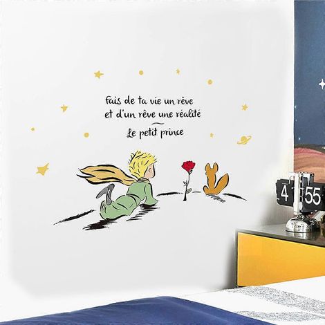 Sticker mural Prince, citations inspirantes, « Faites de votre vie un rêve », décoration murale pour chambre d'enfant, crèche ou garderie (1/5)