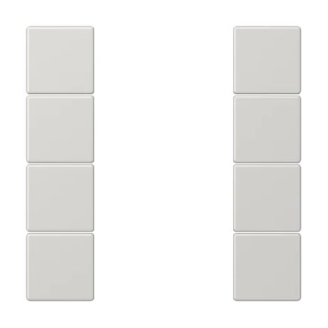 Jung Set di tasti, F50, termoplastico, Serie LS, grigio chiaro LS 504 TSA LG