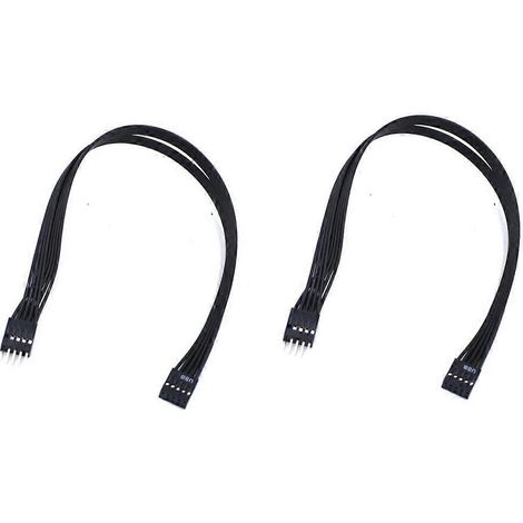 Mainboard 9-Pin USB 2.0 Stecker auf Buchse Verlängerungskabel 30 cm, 2er-Pack
