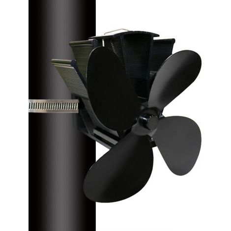 Smoke stove fan - 4 blades attached to the chimney flue--DTEKGAZ