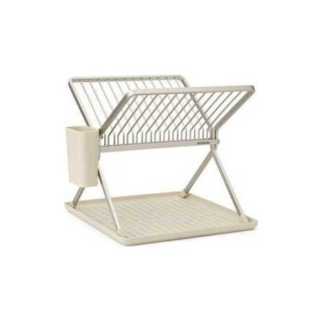 Escurreplatos plegable beige capacidad 13 platos BRABANTIA