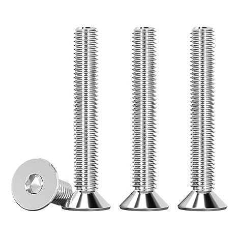 30 Stück M5 X 40mm Senkschraube Edelstahl V2A VA A2 Innensechskantschraube DIN 7991 / ISO 10642 Senkkopfschrauben Rostfrei Silber Maschinenschrauben Metrisches Regelgewinde (1/5)