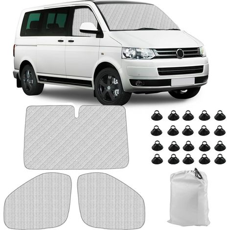 Sonnenschutz Set für VW T5 T6 Frontscheibe & Seitenscheiben 3-teilig (1/5)