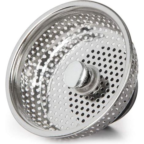 Panier crépine d’évier Ø80 mm, bouchon filtre en acier inoxydable – DELKEVIC
