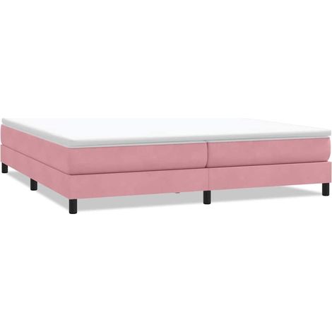 Maison Exclusive - Sommier à lattes de lit sans matelas rose 200x210 cm velours