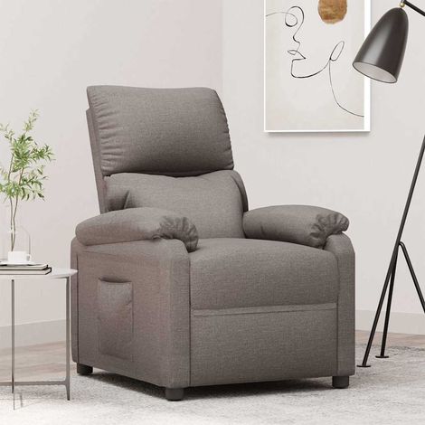 Fauteuil inclinable-Chaise de relaxation-Fauteuil Relax Taupe Tissu 586922 (1/5)