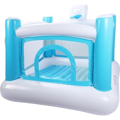 Maison Gonflable en PVC épais pour Enfants - 66,9" x66,9 x55. Château Gonflable avec Tapis Amovible, Respirante et Détachable - Utilisation Intérieure/extérieure pour Les 3 à 12 Ans (1/4)