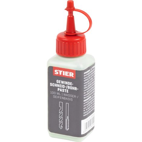 STIER Gewindeschneidpaste Bohrpaste 100 ml Wasser-/ Seifenbasis, Bohröl, Schneidöl (1/4)