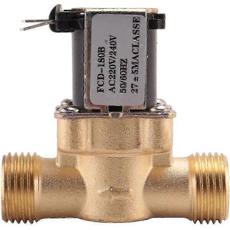 Électrovanne électromagnétique en laiton 2025 1/2 pouce AC 220 V normalement fermée pour le contrôle de l'eau et des produits chimiques. (1/5)
