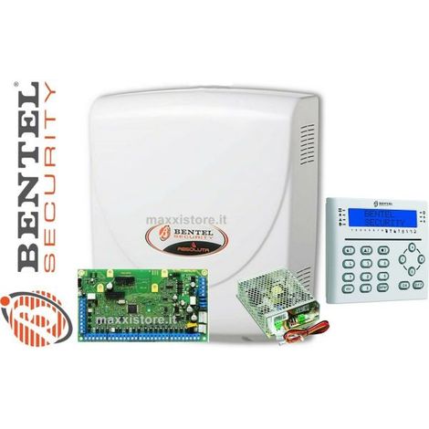 Bentel Security kit Absoluta Plus 18 + Box + Tastiera + Alim. 2.6A - ABS18-B
