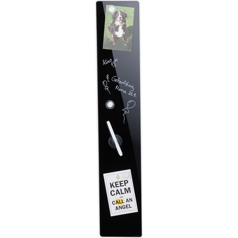 Pizarra magnetica de cristal negro