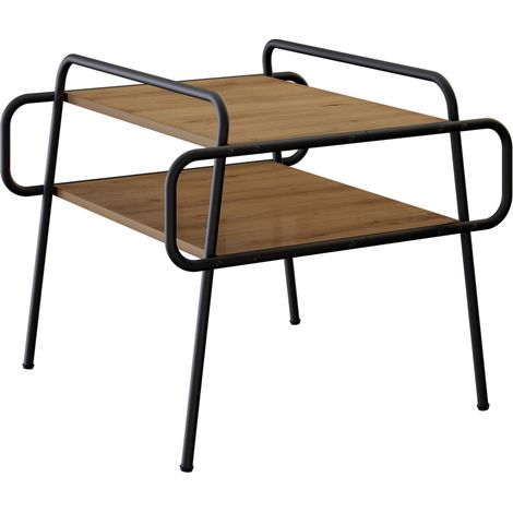 Coffee Table Artisan Oak 50 x 50 x 51 cm Engineered Wood vidaXL (1/5)