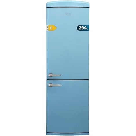 cecotec Retro-Kühlschrank Combi Blau 60,5 cm Breite