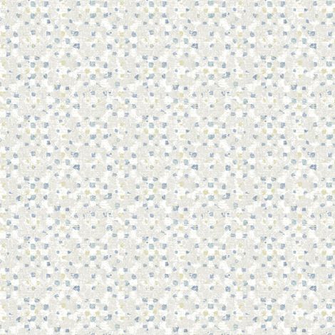 A Street Prints Chenille Blue Grey Yellow Painted Spots Wallpaper Paste The Wall (1/4)