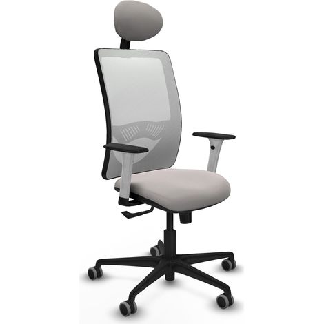 Sedia da ufficio piqueras y crespo Zulema bianco nylon rete (1/2)