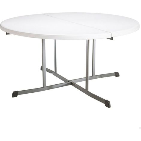 Tavolo aggiuntivo Lifetime Bianco 152 x 75,5 x 152 cm Acciaio Plastica (1/4)