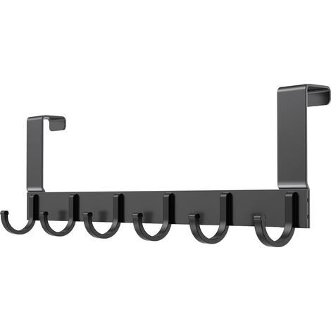 Crochet de porte à suspendre, avec 6 crochets, pour feuillure de porte standard jusqu'à 4,1 cm
