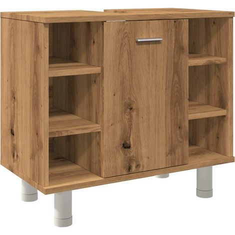 vidaXL Armadietto Bagno Artigianale 60x32x53,5 cm Legno Multistrato (1/5)