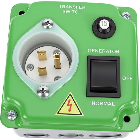 Interrupteur de Transfert Manuel pour Générateur, 15A 1800W (1/5)