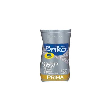 K2 LINEA BRIKO CEMENTO GRIGIO IN POLVERE- - Kg.4 in busta - 4 pezzi K2