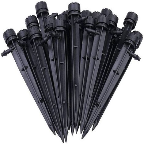 100x Goutteurs Ajustables pour Arrosage Automatique, Système d'Irrigation par Micro-Asperseurs et Tuyau, Idéal pour Jardin DIY, Serres et Plantes (1/4)