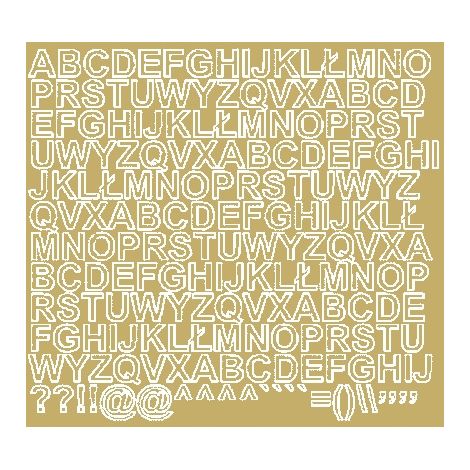 Lettere adesive autoadesive da 1,5 cm, oro opaco (1/2)