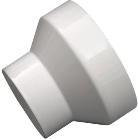 Réducteur PVC Blanc 180x110mm - Raccord Droit pour Évacuation - Adaptateur de Tuyau de Drainage - Idéal Plomberie et Assainissement - Diamètre Réduit pour Rénovation (1/4)