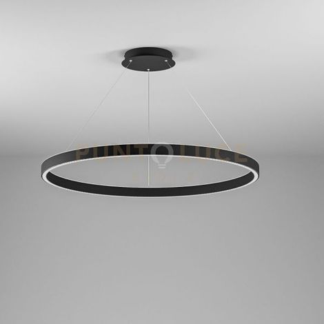 CRISEIDE S/S - LAMPADARIO A SOSPENSIONE A LED 1 LUCE DIMMERABILE 3000K 5200LM 100W NERO