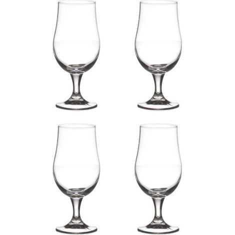 Lot de 4 Verres à Bières "Chouf" 37cl Transparent (1/3)