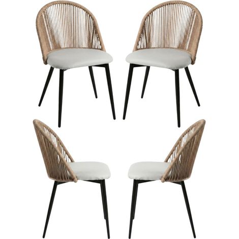 Packs Sillas Comedor - Pack 4 Sillas Misal - Gris claro (1/5)