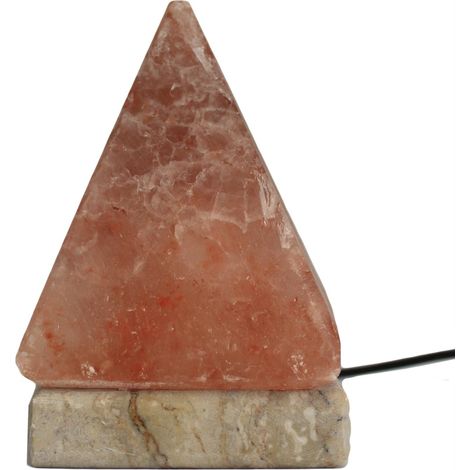 Lampe à Sel Pyramide USB de Qualité - 9 cm (lumière blanche)- Vendu par 1 (1/2)