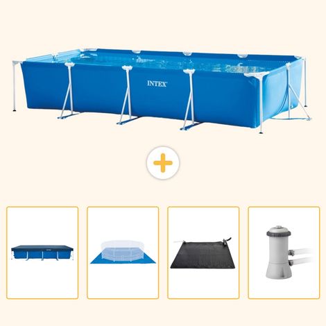 Intex Piscine Tubulaire Rectangulaire - 450x220x84 cm - 5-pièces S40 (1/5)
