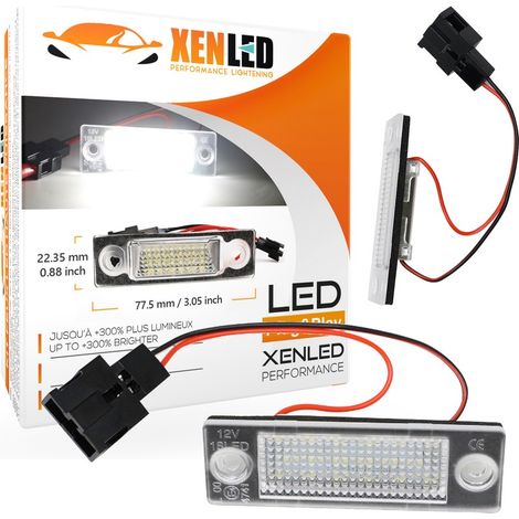 Pack modules LED éclairage plaque VW Sharan 1 / Seat Alhambra 1 / Ford Galaxy / Skoda Ocativa - Plaque d'immatriculation (1/4)
