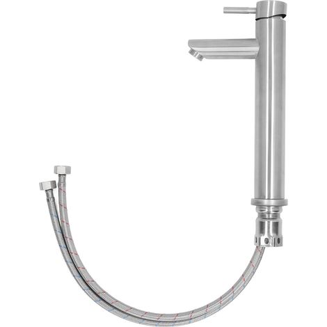 Robinet d'évier en acier inoxydable 304, mitigeur eau chaude/froide, température réglable, finition brossée, pour camping-car et bateau, 285mm (1/5)