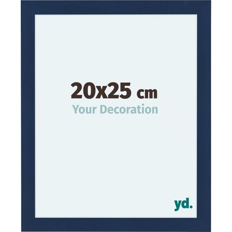 yd. - Cadre photo 20x25 - Bleu Fonce Patine - MDF - Como (1/5)
