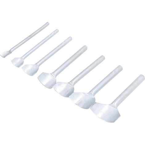 Lot de 7 Emporte-pièces demi-ronds en acier au carbone 10-40mm Outils artisanaux de gravure du cuir (1/5)