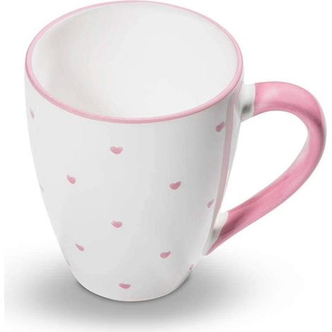Gmundner Keramik Herzerl Rosa, Frühstücksbecher Max 0,3 Liter