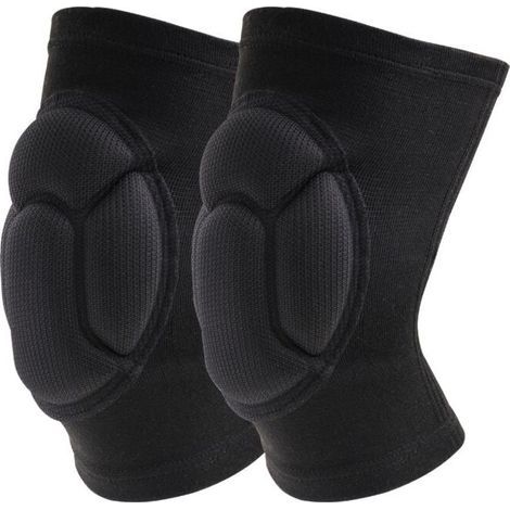 Genouillères Professionnelles pour Le Travail,Genoux Confortable pour sols abrasifs pour Gardning et Construction Danse,1 paire Élastique mousse Anti choc Taille unique (1/4)