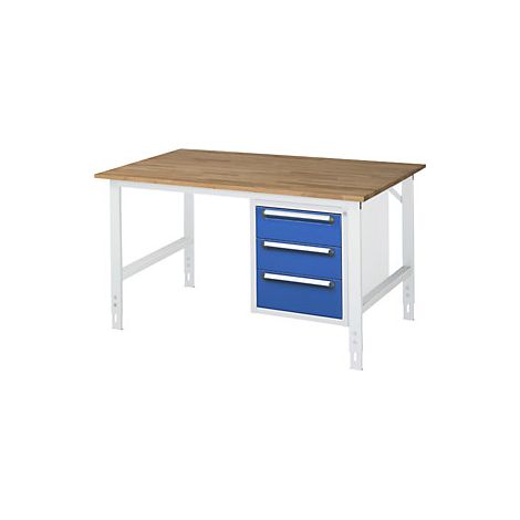 Mesa de trabajo con cajonera  buck para debajo de la mesa con 3 (1/3)