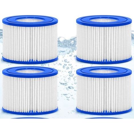 Pure2improve - avec filetage - Filtre Jacuzzi - Convient aux cartouches filtrantes gymax SPA PMSPA-P154 8106 pour spa gonflable - 4 pièces (1/5)